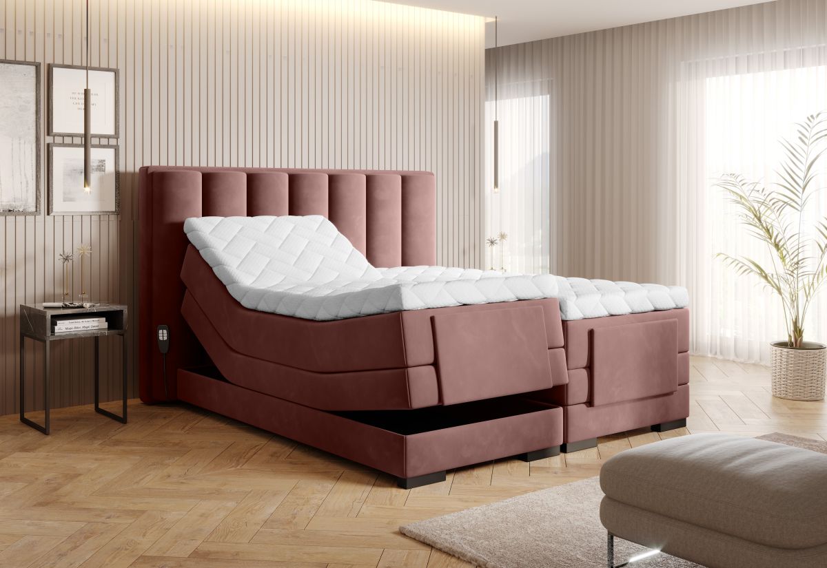 Continental Double Bed Kirkwall | size: Length: 217cm, Width: 158cm, Height: 130cm | color: Lukso | image: 1 | variant: 1013274