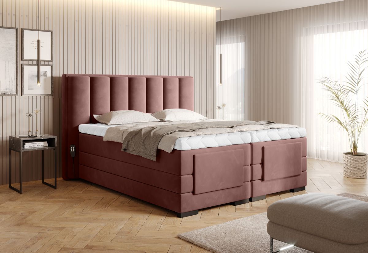 Continental Double Bed Kirkwall | size: Length: 217cm, Width: 158cm, Height: 130cm | color: Lukso | image: 2 | variant: 1013274