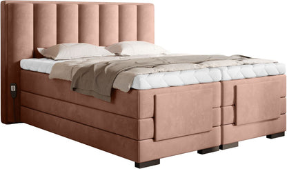Continental Double Bed Kirkwall | size: Length: 217cm, Width: 158cm, Height: 130cm | color: Nube | image: 0 | variant: 1013276