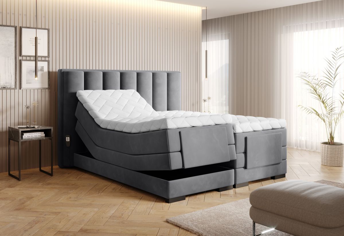 Continental Double Bed Kirkwall | size: Length: 217cm, Width: 158cm, Height: 130cm | color: Sola | image: 1 | variant: 1013265