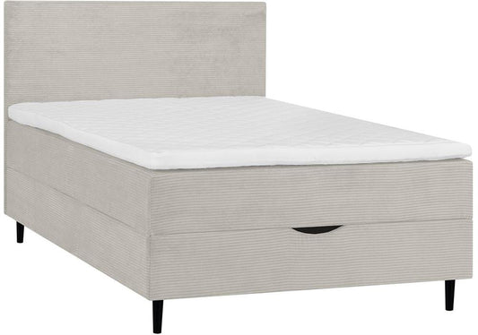 Continental Double Bed Laara 1 | size: Length: 208cm, Width: 141cm, Height: 119cm | color: Beige | image: 1 | variant: 1016864