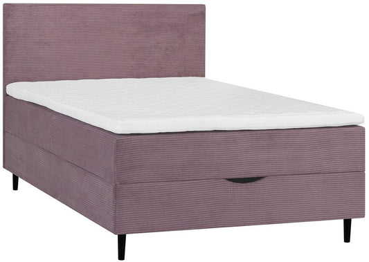 Continental Double Bed Laara | size: Length: 208cm, Width: 141cm, Height: 119cm | color: Pink | image: 1 | variant: 1016862