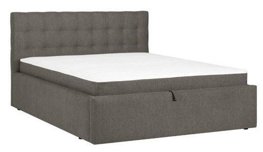 Continental Double Bed Leena | size: Length: 221cm, Width: 176cm, Height: 110cm | color: Beige | image: 1 | variant: 1010106