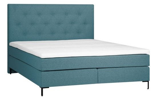 Continental Double Bed Uppsala | size: Length: 210cm, Width: 162cm, Height: 121cm | color: Blue | image: 1 | variant: 1001786