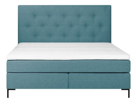 Continental Double Bed Uppsala | size: Length: 210cm, Width: 162cm, Height: 121cm | color: Blue | image: 2 | variant: 1001786