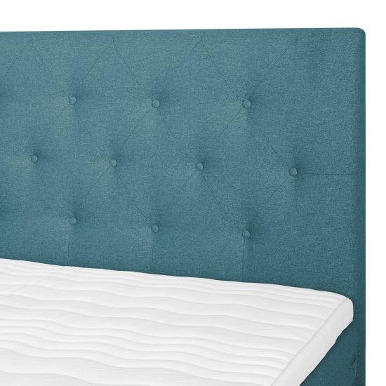 Continental Double Bed Uppsala | size: Length: 210cm, Width: 162cm, Height: 121cm | color: Blue | image: 3 | variant: 1001786