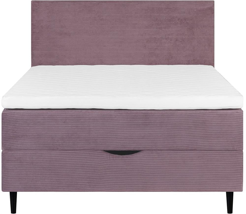 Continental Double Bed Vasteras | size: Length: 208cm, Width: 141cm, Height: 119cm | color: Pink | image: 2 | variant: 1006057