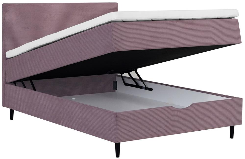Continental Double Bed Vasteras | size: Length: 208cm, Width: 141cm, Height: 119cm | color: Pink | image: 5 | variant: 1006057