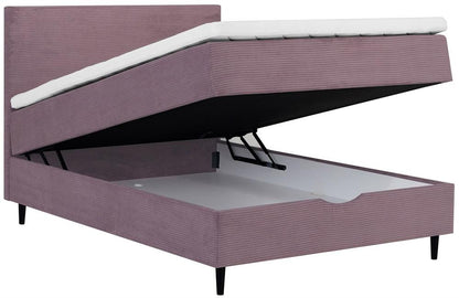 Continental Double Bed Vasteras | size: Length: 208cm, Width: 141cm, Height: 119cm | color: Pink | image: 5 | variant: 1006057