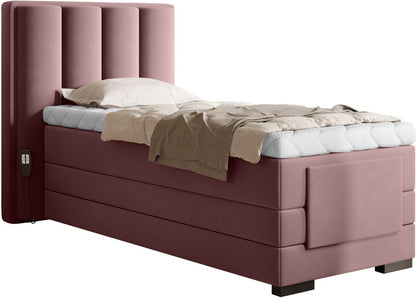 Continental Single Bed Kirkwall | size: Length: 217cm, Width: 108cm, Height: 130cm | color: Velvetmat | image: 0 | variant: 1013672