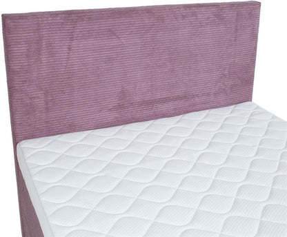 Continental Single Bed Laara 1 | size: Length: 208cm, Width: 121cm, Height: 119cm | color: Pink | image: 2 | variant: 1016861