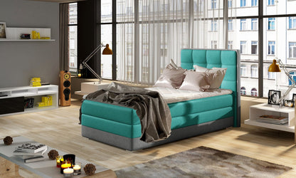 Continental Single Bed Torquay 1 | size: Length: 205cm, Width: 95cm, Height: 118cm | color: Dora | image: 1 | variant: 1013589