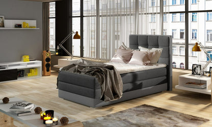 Continental Single Bed Torquay | size: Length: 205cm, Width: 95cm, Height: 118cm | color: Inari/Soft | image: 0 | variant: 1013573