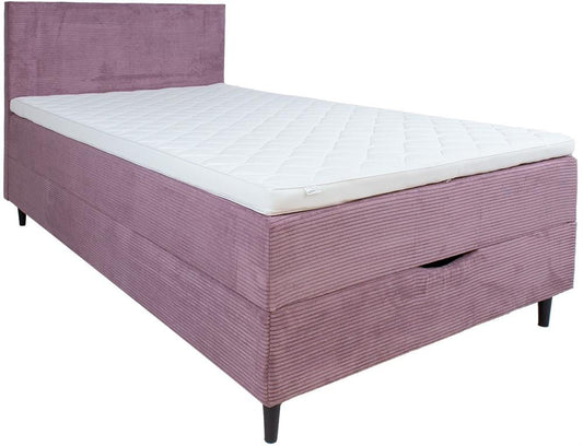 Continental Single Bed Vasteras | size: Length: 208cm, Width: 121cm, Height: 119cm | color: Pink | image: 0 | variant: 1006056