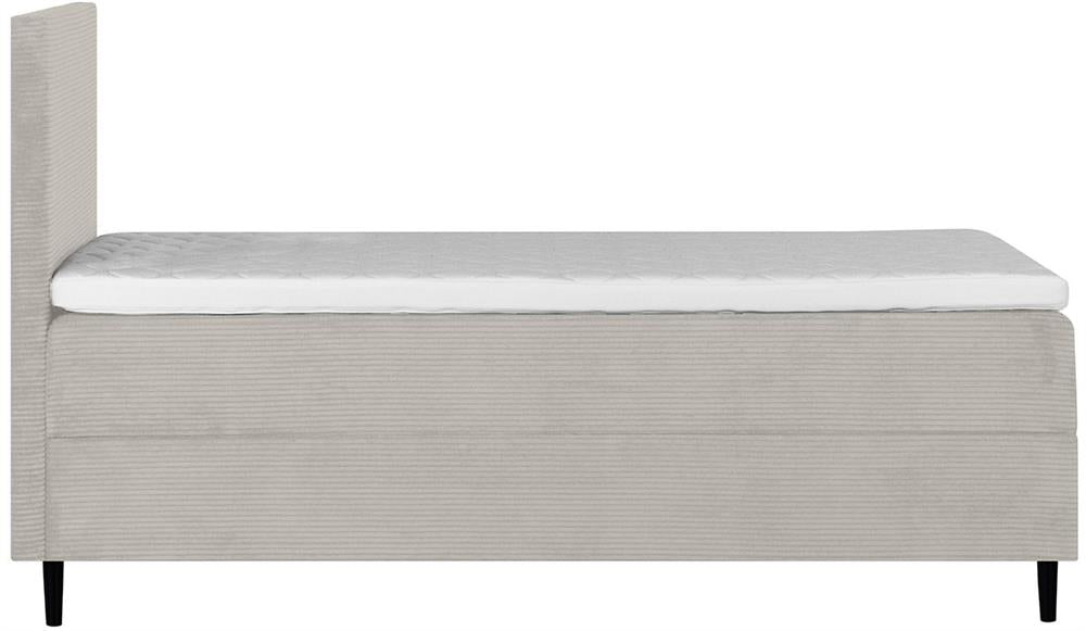 Continental Single Bed Vasteras | size: Length: 208cm, Width: 91cm, Height: 119cm | color: Beige | image: 3 | variant: 1001788