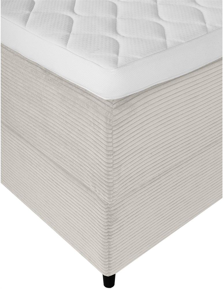 Continental Single Bed Vasteras | size: Length: 208cm, Width: 91cm, Height: 119cm | color: Beige | image: 7 | variant: 1001788