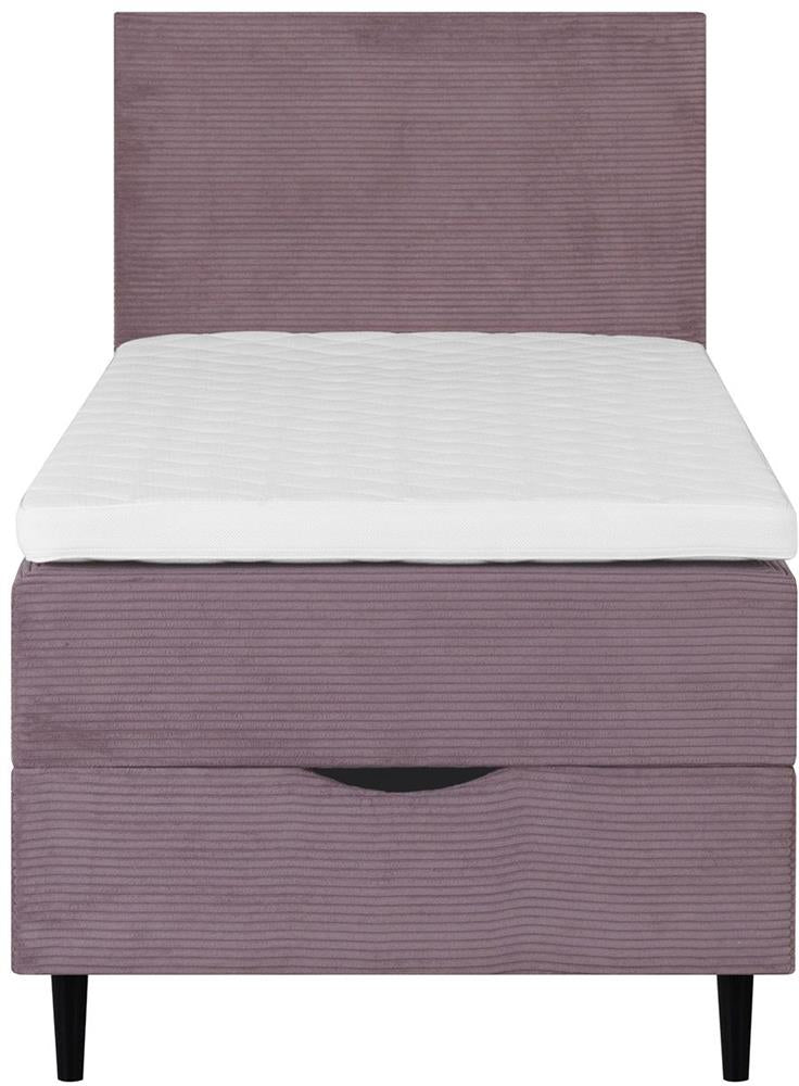 Continental Single Bed Vasteras | size: Length: 208cm, Width: 91cm, Height: 119cm | color: Pink | image: 2 | variant: 1001789