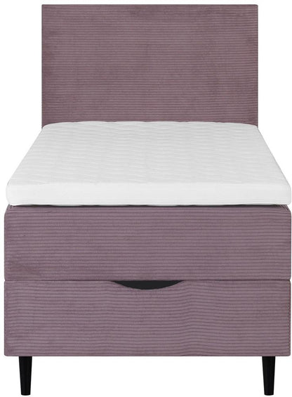 Continental Single Bed Vasteras | size: Length: 208cm, Width: 91cm, Height: 119cm | color: Pink | image: 2 | variant: 1001789