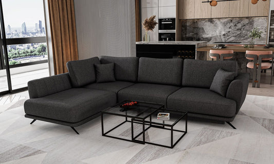 Corner Sleeper Sofa Aviemore 11 | size: Width: 276cm, Height: 90cm, Depth: 191cm | color: Vero | image: 1 | variant: 1015772