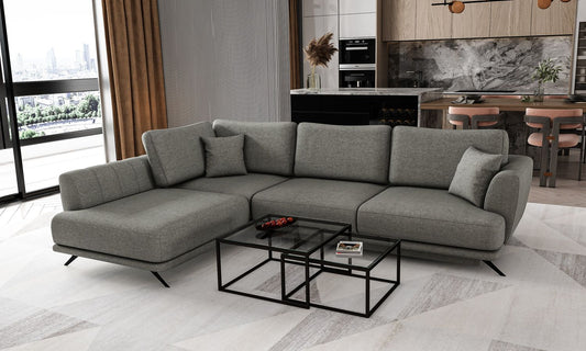 Corner Sleeper Sofa Aviemore 4 | size: Width: 276cm, Height: 90cm, Depth: 191cm | color: Flores | image: 1 | variant: 1015765
