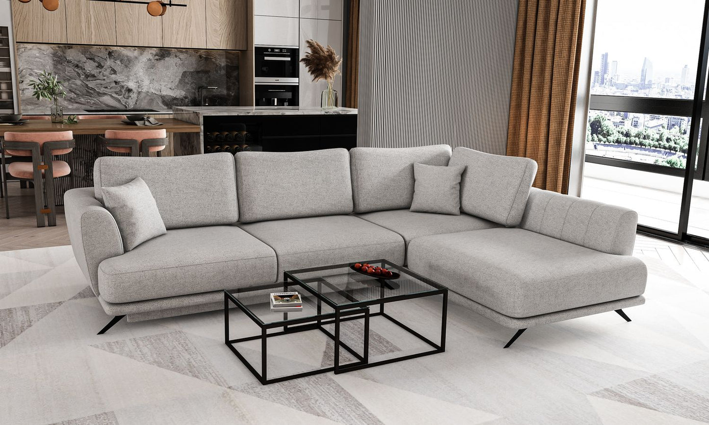 Corner Sleeper Sofa Aviemore 44 | size: Width: 276cm, Height: 90cm, Depth: 191cm | color: Borneo | image: 1 | variant: 1015805