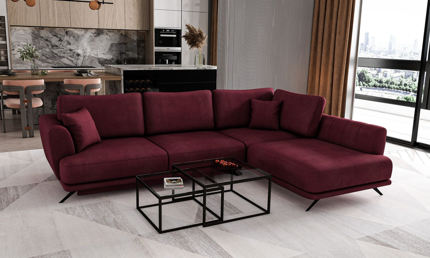 Corner Sleeper Sofa Aviemore 68 | size: Width: 276cm, Height: 90cm, Depth: 191cm | color: Velvetmat | image: 1 | variant: 1015829