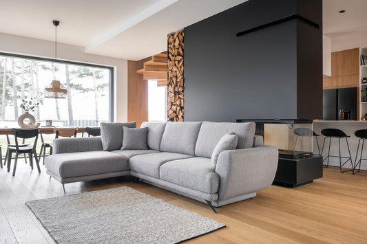 Corner Sleeper Sofa Aviemore | size: Width: 276cm, Height: 90cm, Depth: 191cm | color: Gray | image: 1 | variant: 1014979