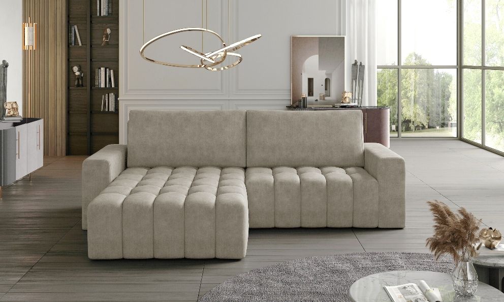 Corner Sleeper Sofa Bonett | size: Width: 250cm, Height: 85cm, Depth: 170cm | color: Beige | image: 0 | variant: 1000923