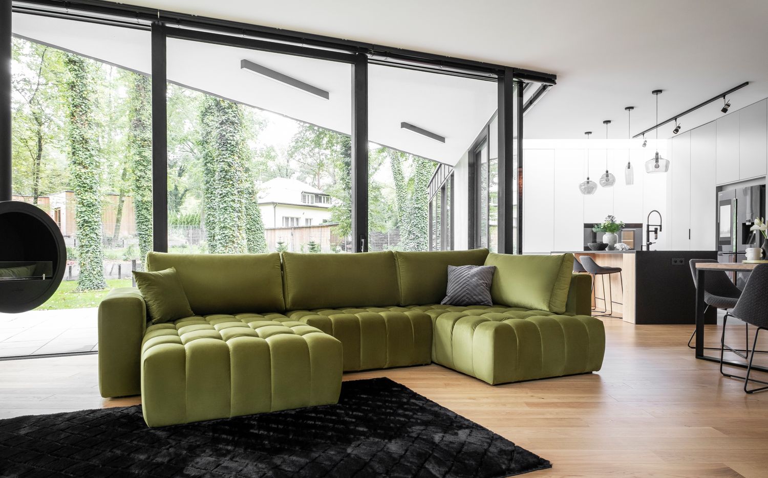 Corner Sleeper Sofa Bonito 13 | size: Width: 350cm, Height: 92cm, Depth: 175cm | color: Loco | image: 1 | variant: 1014279