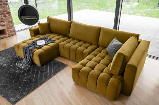 Corner Sleeper Sofa Bonito 20 | size: Width: 350cm, Height: 92cm, Depth: 175cm | color: Loco | image: 1 | variant: 1014286
