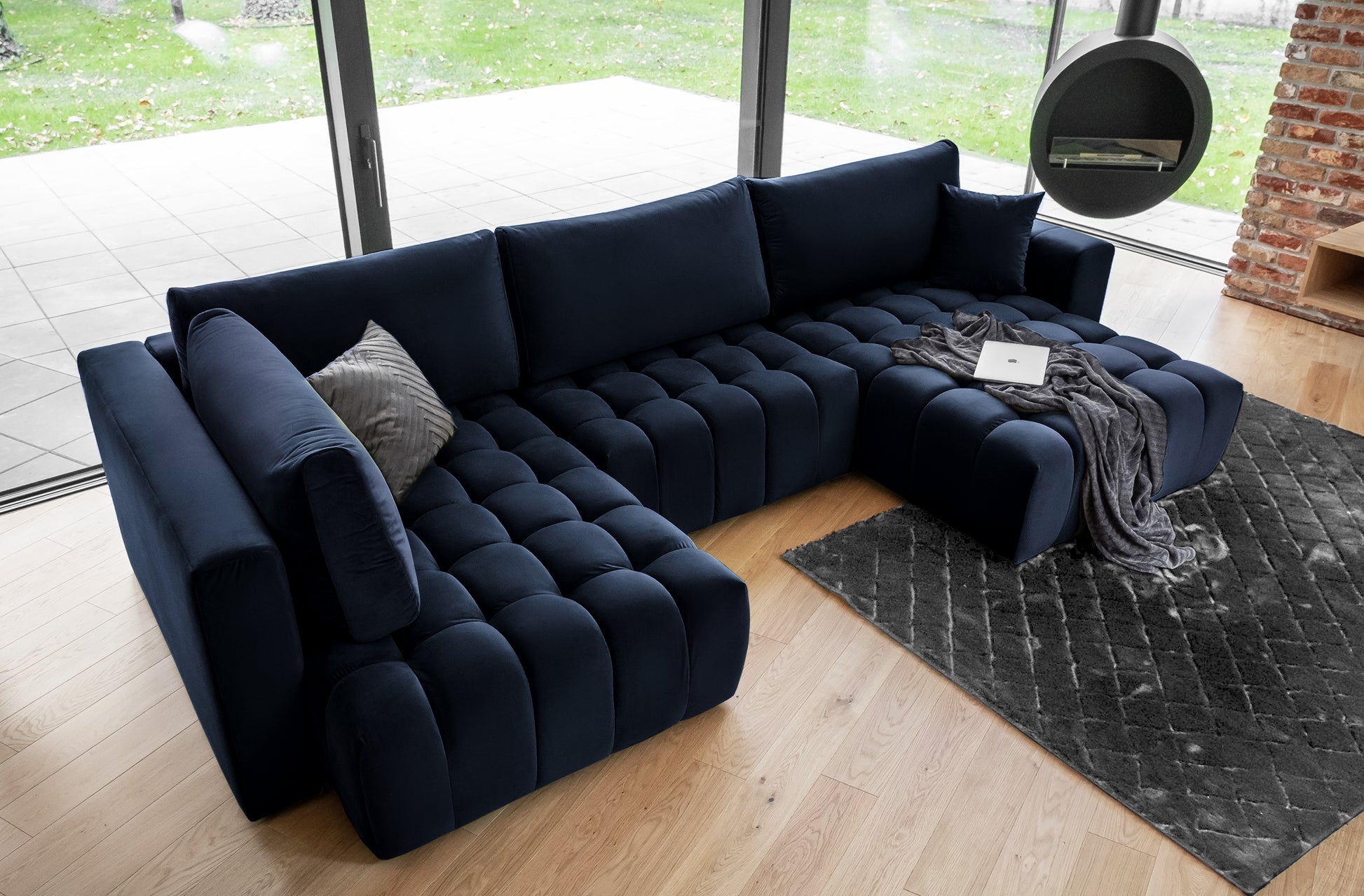Corner Sleeper Sofa Bonito 39 | size: Width: 350cm, Height: 92cm, Depth: 175cm | color: Loco | image: 1 | variant: 1014305