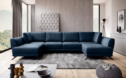 Corner Sleeper Sofa Bridlington 38 | size: Width: 362cm, Height: 90cm, Depth: 191cm | color: Nube | image: 1 | variant: 1015658