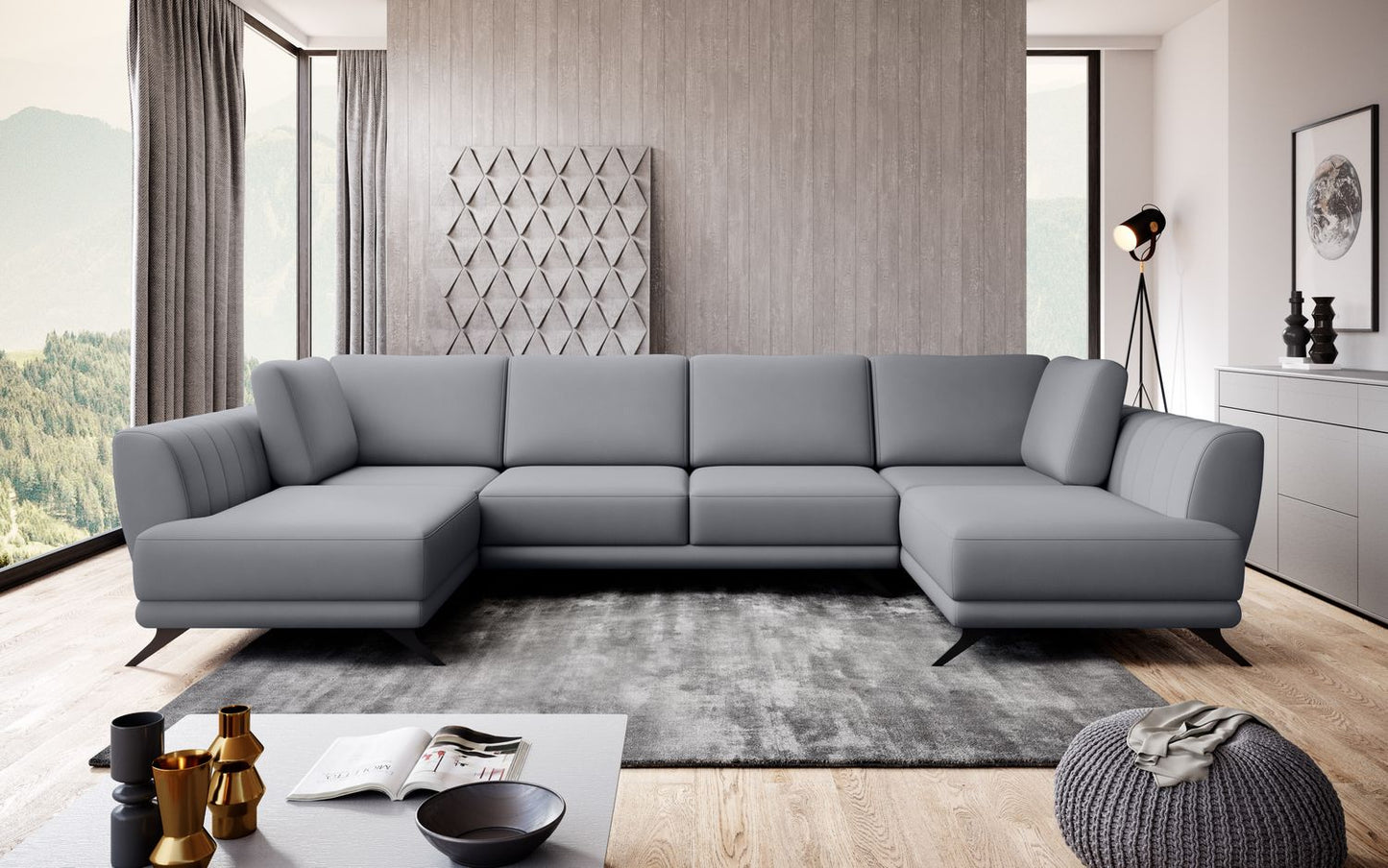 Corner Sleeper Sofa Bridlington 4 | size: Width: 362cm, Height: 90cm, Depth: 191cm | color: Poco | image: 1 | variant: 1015624