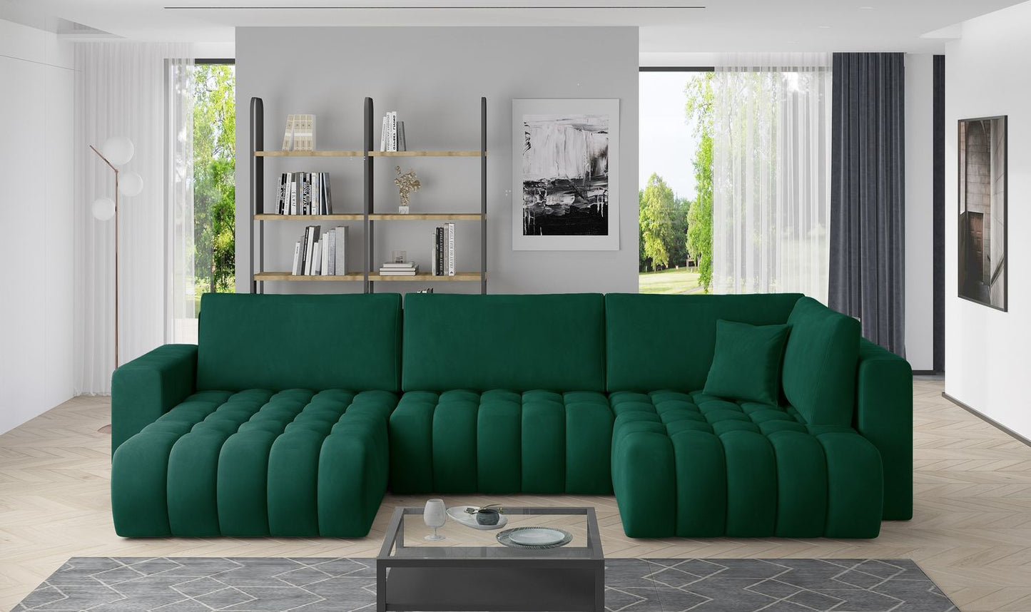 Corner Sleeper Sofa Canterbury 15 | size: Width: 350cm, Height: 92cm, Depth: 175cm | color: Nube | image: 1 | variant: 1015227