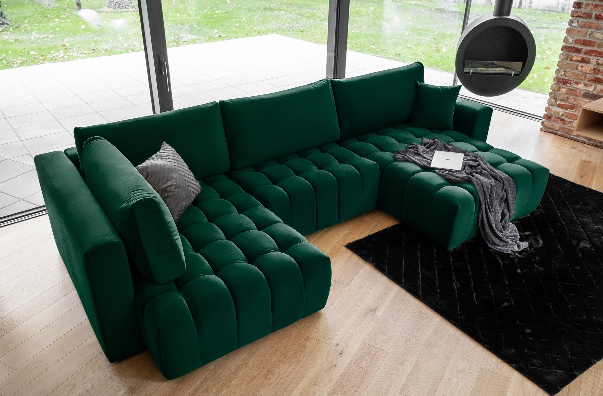 Corner Sleeper Sofa Canterbury 37 | size: Width: 350cm, Height: 92cm, Depth: 175cm | color: Loco | image: 1 | variant: 1015249
