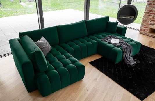 Corner Sleeper Sofa Canterbury 37 | size: Width: 350cm, Height: 92cm, Depth: 175cm | color: Loco | image: 1 | variant: 1015249