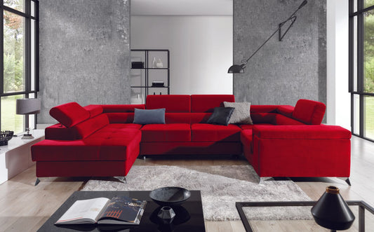 Corner Sleeper Sofa Corby 45 | size: Width: 208cm, Height: 88cm, Depth: 43cm | color: Kronos | image: 1 | variant: 1017459