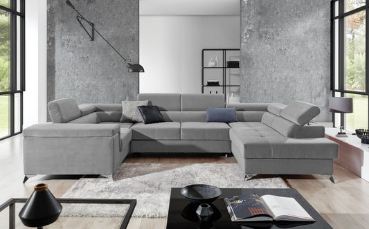 Corner Sleeper Sofa Corby 52 | size: Width: 208cm, Height: 88cm, Depth: 43cm | color: Paros | image: 1 | variant: 1017466