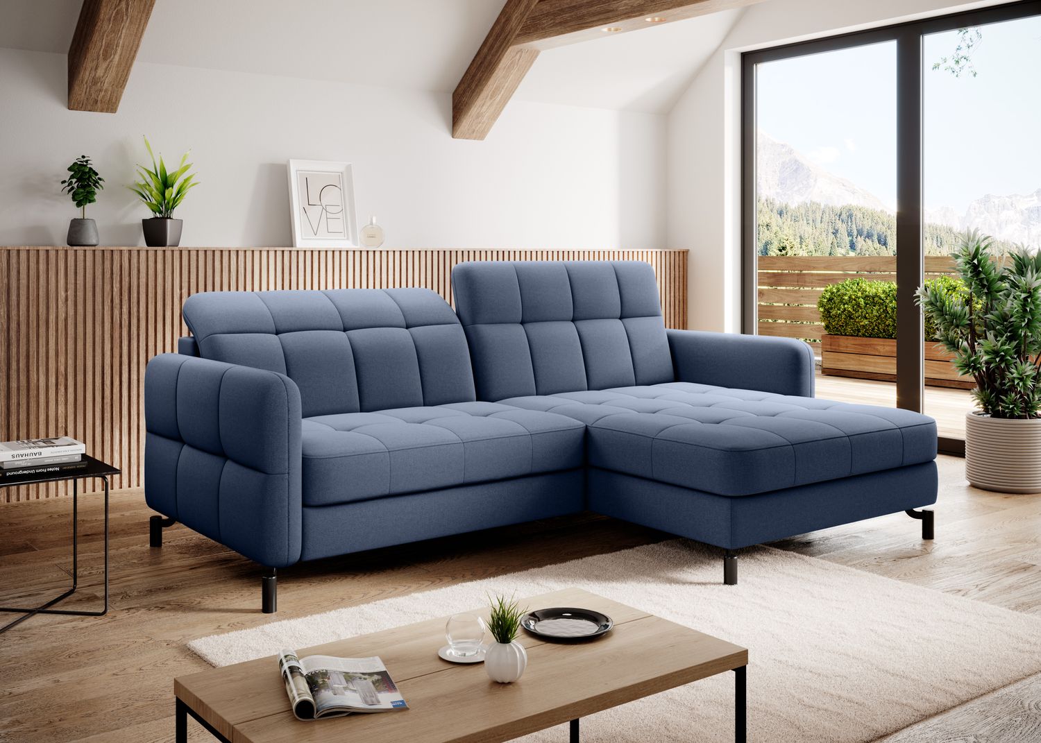 Corner Sleeper Sofa East Pittsburgh 10 | size: Width: 225cm, Height: 105cm, Depth: 160cm | color: Omega | image: 1 | variant: 1016933
