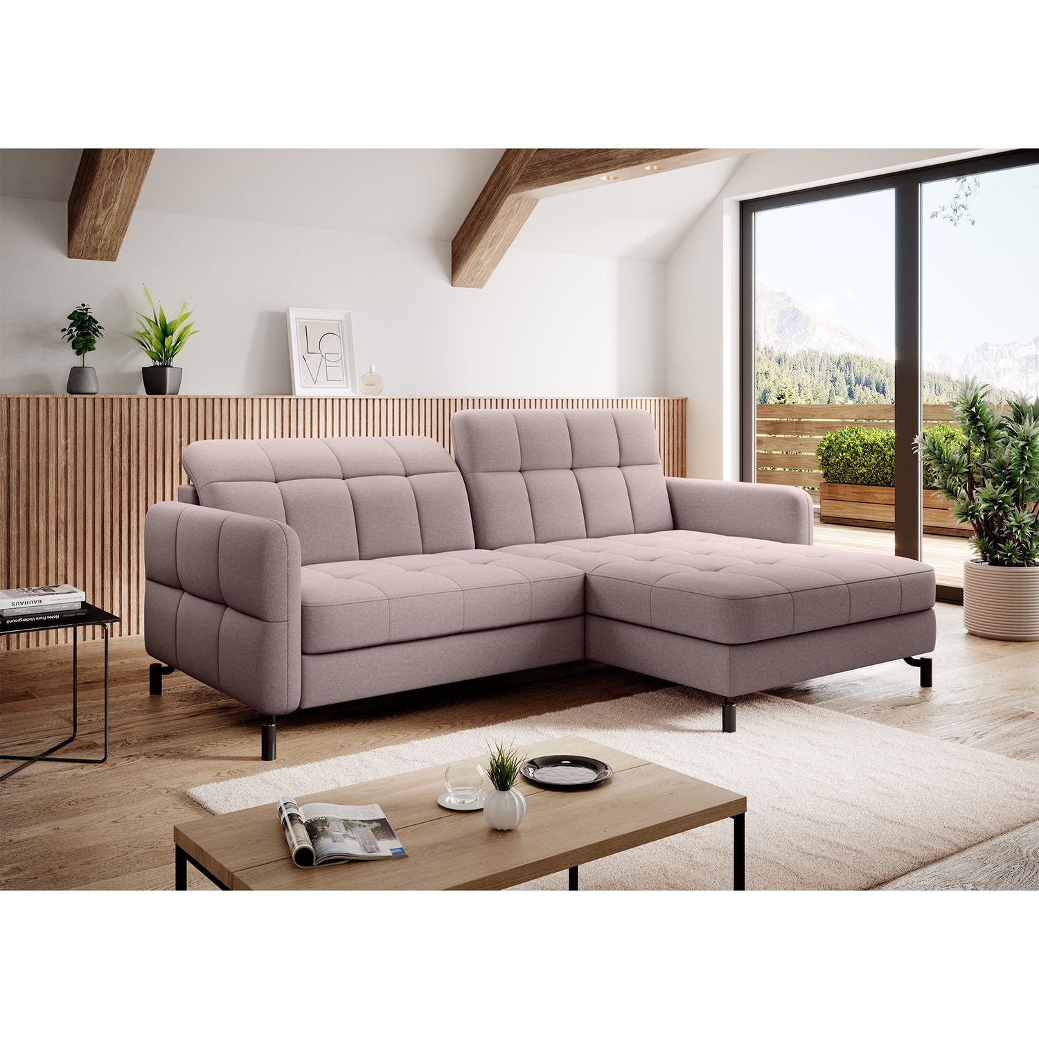 Corner Sleeper Sofa East Pittsburgh 12 | size: Width: 225cm, Height: 105cm, Depth: 160cm | color: Omega | image: 1 | variant: 1016935