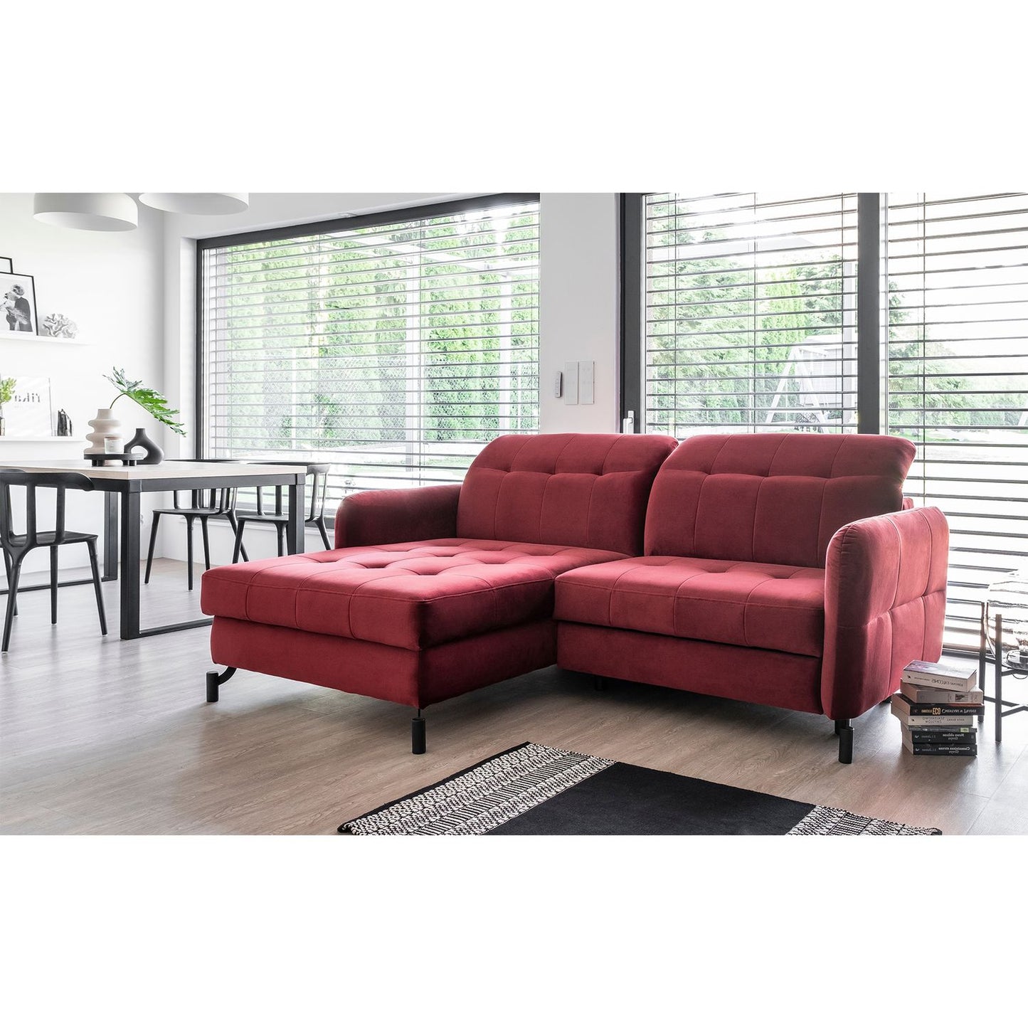 Corner Sleeper Sofa East Pittsburgh 76 | size: Width: 225cm, Height: 105cm, Depth: 160cm | color: Rivera | image: 1 | variant: 1016999