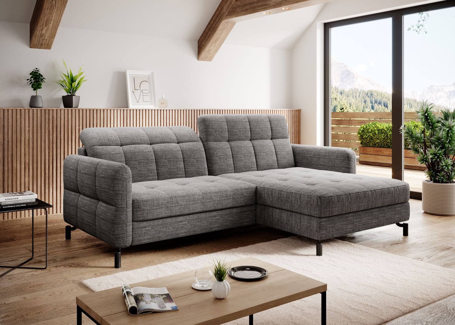 Corner Sleeper Sofa East Pittsburgh 82 | size: Width: 225cm, Height: 105cm, Depth: 160cm | color: Berlin | image: 1 | variant: 1017005