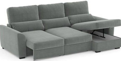 Corner Sleeper Sofa East Skien | size: Width: 235cm, Height: 96cm, Depth: 54cm | color: Gray | image: 5 | variant: 1005789