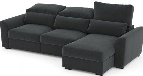 Corner Sleeper Sofa East Skien | size: Width: 235cm, Height: 96cm, Depth: 94cm | color: Gray | image: 2 | variant: 1005790
