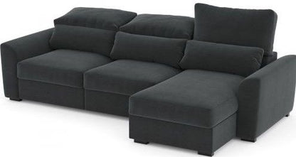 Corner Sleeper Sofa East Skien | size: Width: 235cm, Height: 96cm, Depth: 94cm | color: Gray | image: 2 | variant: 1005790