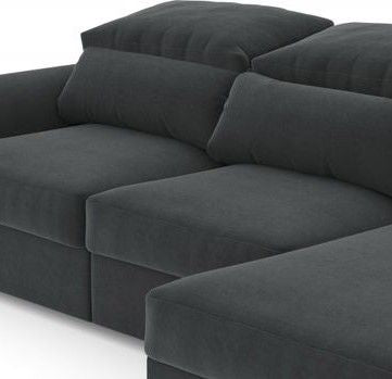 Corner Sleeper Sofa East Skien | size: Width: 235cm, Height: 96cm, Depth: 94cm | color: Gray | image: 3 | variant: 1005790
