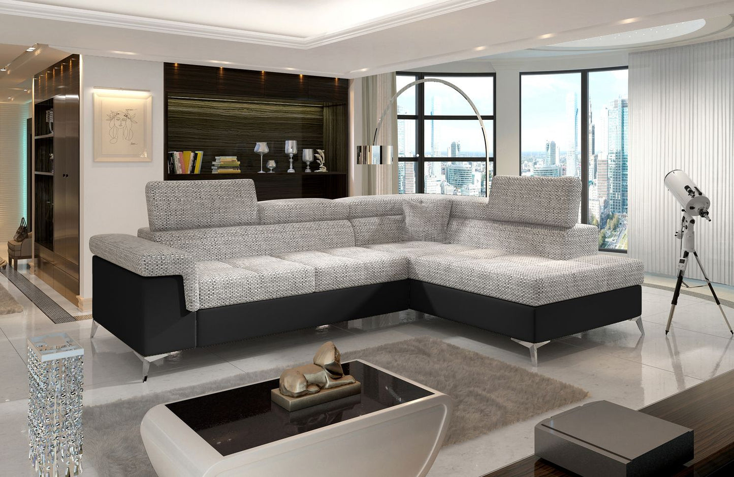 Corner Sleeper Sofa Eridano 15 | size: Width: 275cm, Height: 90cm, Depth: 202cm | color: Berlin/Soft | image: 1 | variant: 1015518