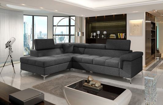 Corner Sleeper Sofa Eridano 31 | size: Width: 275cm, Height: 90cm, Depth: 202cm | color: Inari | image: 1 | variant: 1015534