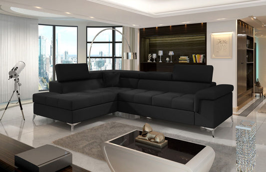 Corner Sleeper Sofa Eridano 41 | size: Width: 275cm, Height: 90cm, Depth: 202cm | color: Sawana | image: 1 | variant: 1015544