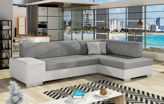 Corner Sleeper Sofa Fabio 1 | size: Width: 268cm, Height: 73cm, Depth: 167cm | color: Sawana/Soft | image: 1 | variant: 1015658